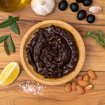 طبق خضبي يحتوي على مهروس الزيتون الأسود